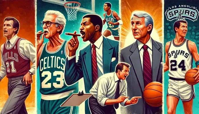 Red Auerbach coaching Celtics